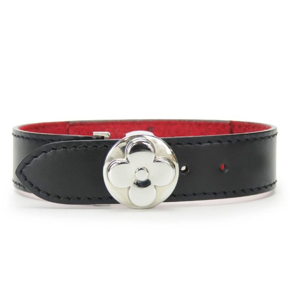 Louis Vuitton Bangle Bracelet Vuguetlac Monogram Calf Metal Noir Black